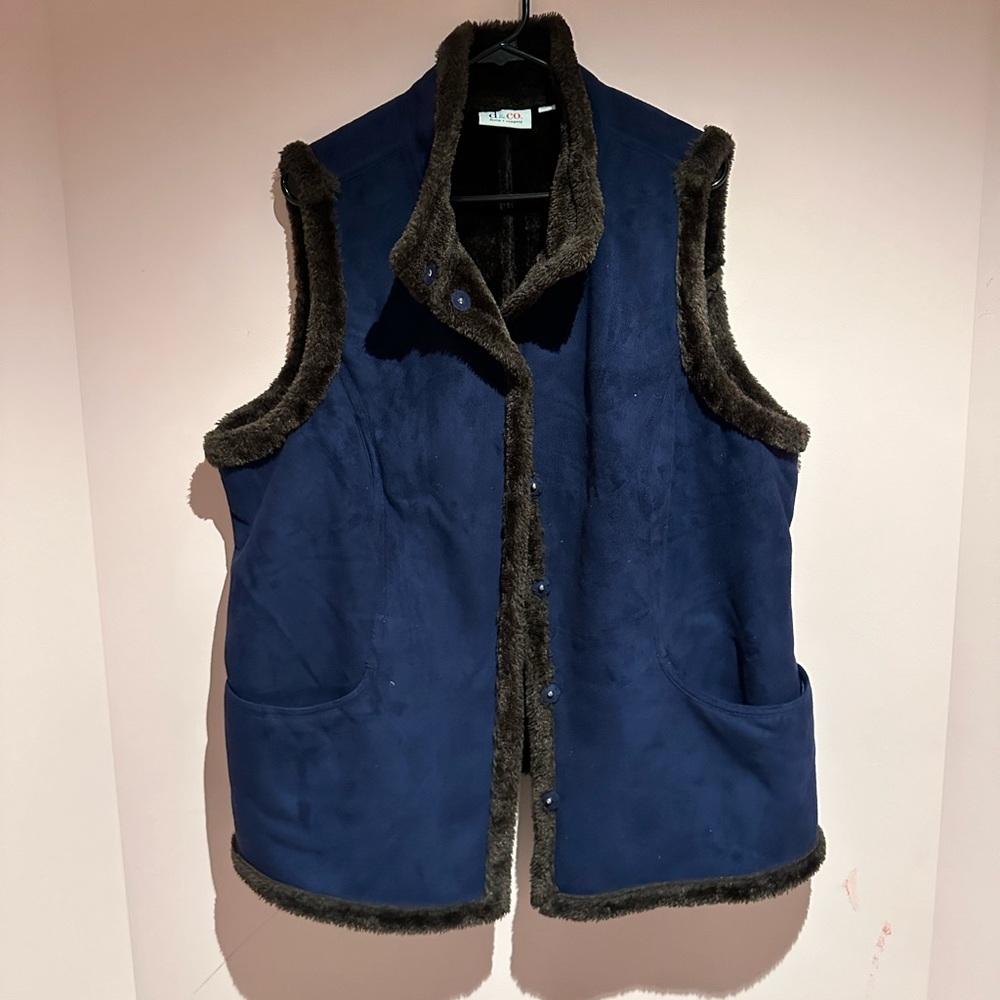 D&Co faux furry vest